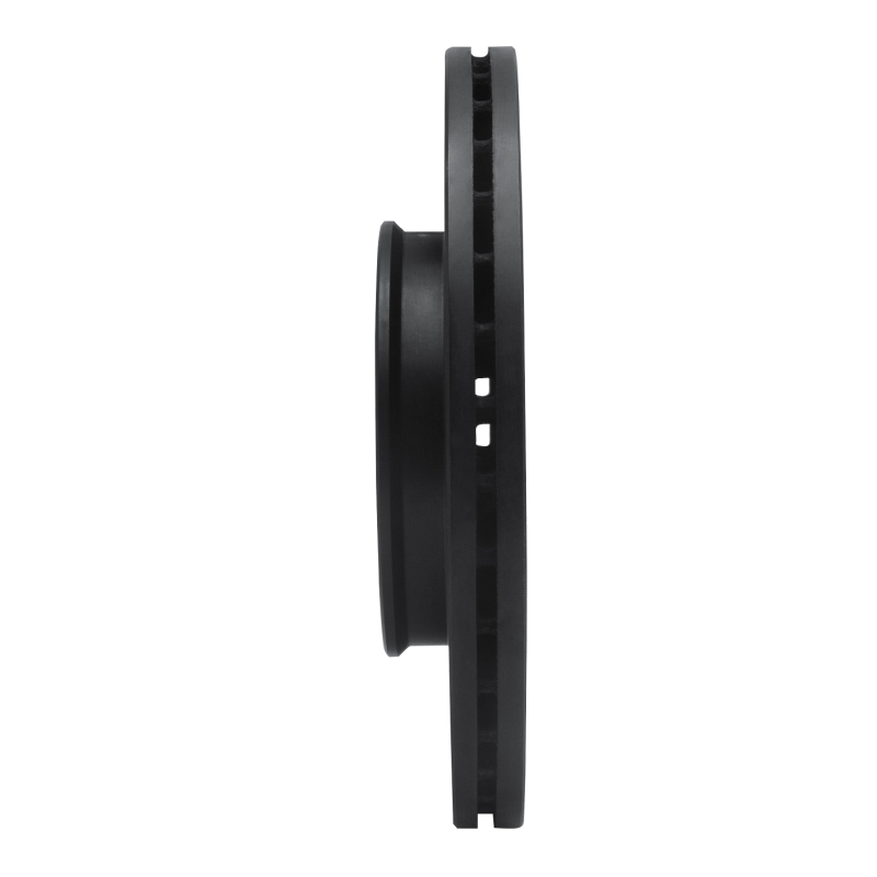 Dodge Attitude Brake Rotor (1) - Front Right - R1 Concepts - Drilled & Slotted - Black - `12-`25